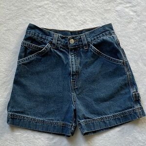 Vintage Y2K Levi’s Youth Girls Red Tab Carpenter Utility Retro Jean Shorts 14‎